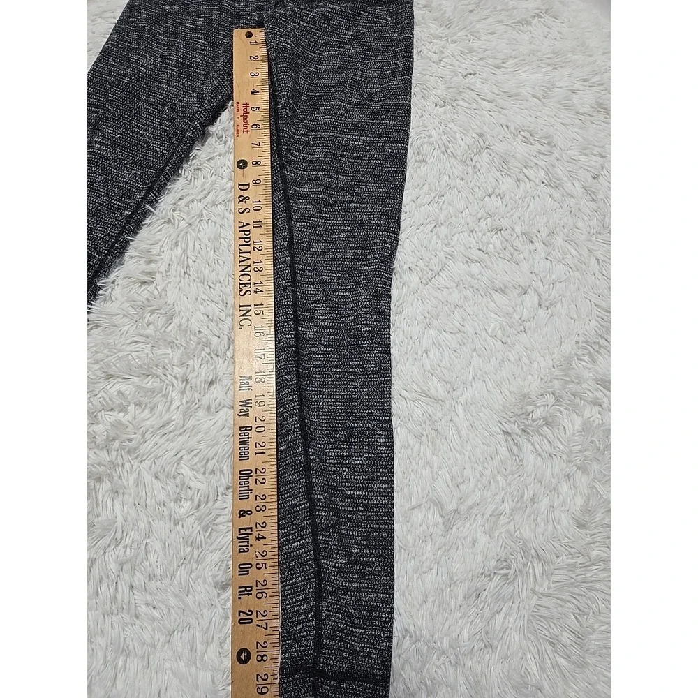 Lululemon Wunder Under Pants Coco Pique Black Leggings Full Length Size 8‎